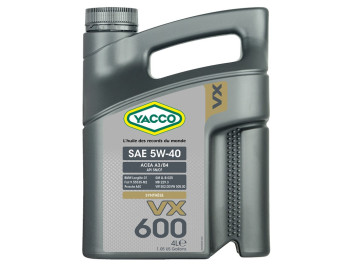YACCO VX 600 5W-40, 4L